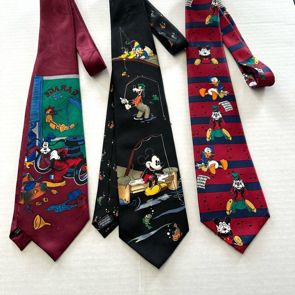 Disney Character Ties - Set of 3